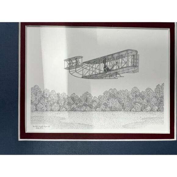 The 1905 Wright Flyer III over Huffman Prairie, Dayton Ohio by Kathy Gross - Picture 4 of 7